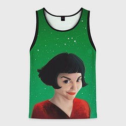 Майка-безрукавка мужская Амели Amelie Z, цвет: 3D-черный