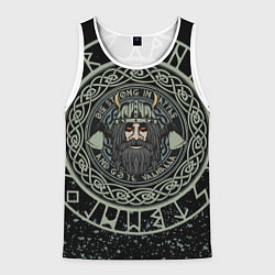 Майка-безрукавка мужская РУСИЧ РУНЫ RUNES Z, цвет: 3D-белый