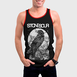 Майка-безрукавка мужская StoneSour, цвет: 3D-красный — фото 2