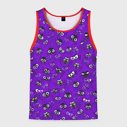 Майка-безрукавка мужская Вредные паучки, цвет: 3D-красный