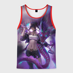 Майка-безрукавка мужская LEAGUE OF LEGENDS AKALI ЛИГА ЛЕГЕНД АКАЛИ, цвет: 3D-красный