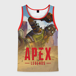 Майка-безрукавка мужская Октейн в деле, цвет: 3D-красный