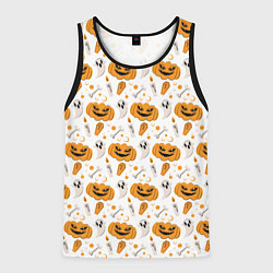 Майка-безрукавка мужская Patern Halloween 22, цвет: 3D-черный