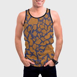 Майка-безрукавка мужская Морская гуашь, цвет: 3D-черный — фото 2