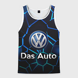 Майка-безрукавка мужская Volkswagen слоган Das Auto, цвет: 3D-белый