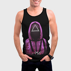 Майка-безрукавка мужская Squid Game Triangle Guy, цвет: 3D-черный — фото 2