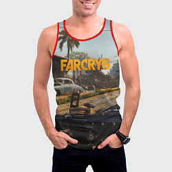 Майка-безрукавка мужская Far Cry 6 game art, цвет: 3D-красный — фото 2