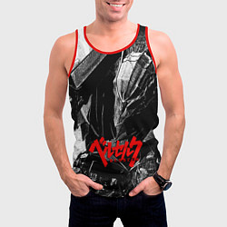 Майка-безрукавка мужская BERSERK ЧБ БЕРСЕРК, цвет: 3D-красный — фото 2