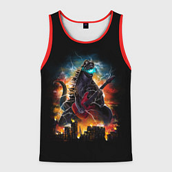 Майка-безрукавка мужская РОКЗИЛЛА, цвет: 3D-красный