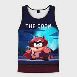 Майка-безрукавка мужская The Coon - Енот Южный Парк, цвет: 3D-черный