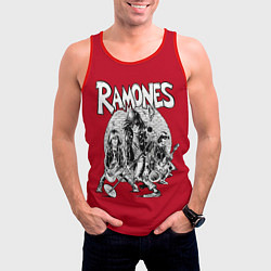 Майка-безрукавка мужская BW Ramones, цвет: 3D-красный — фото 2