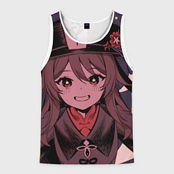 Майка-безрукавка мужская БУУУУ ХУ ТАО HU TAO, цвет: 3D-белый