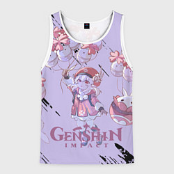 Майка-безрукавка мужская Klee Genshin Impact, цвет: 3D-белый