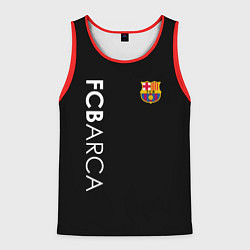 Мужская майка без рукавов FC BARCA BLACK STYLE