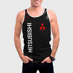 Майка-безрукавка мужская MITSUBISHI SAMURAI JAPAN STYLE ИЕРОГЛИФЫ, цвет: 3D-белый — фото 2