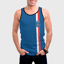 Майка-безрукавка мужская PSG SPORT STRIPES UNIFORM, цвет: 3D-черный — фото 2