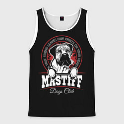 Майка-безрукавка мужская Мастиф Mastiff, цвет: 3D-белый