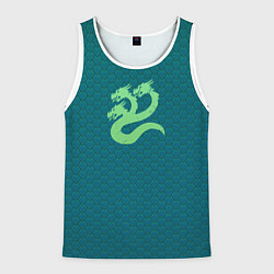 Майка-безрукавка мужская Альфа Легион чешуя креатив, цвет: 3D-белый