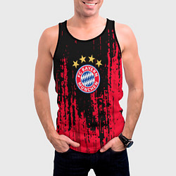 Майка-безрукавка мужская Bayern Munchen: Бавария, цвет: 3D-черный — фото 2