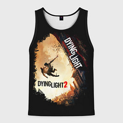 Майка-безрукавка мужская DYING LIGHT 2 NEW WORLD, цвет: 3D-черный