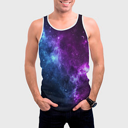 Майка-безрукавка мужская NEON GALAXY НЕОНОВЫЙ КОСМОС, цвет: 3D-белый — фото 2