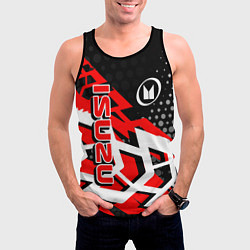 Майка-безрукавка мужская Isuzu Исудзу, цвет: 3D-черный — фото 2