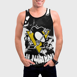 Майка-безрукавка мужская Питтсбург Пингвинз Pittsburgh Penguins, цвет: 3D-черный — фото 2