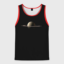 Майка-безрукавка мужская Красавец Сатурн, цвет: 3D-красный