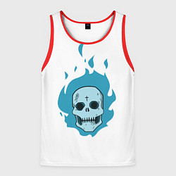 Майка-безрукавка мужская Череп Cute Angel парный, цвет: 3D-красный