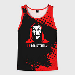 Майка-безрукавка мужская La Casa de Papel La Resistencia, цвет: 3D-красный