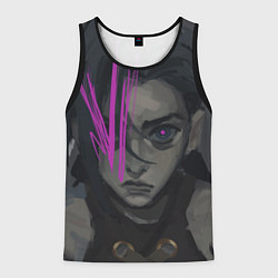 Майка-безрукавка мужская Jinx - Arcane, цвет: 3D-черный