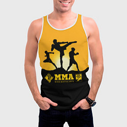 Майка-безрукавка мужская ММА Mixed Martial Arts, цвет: 3D-белый — фото 2