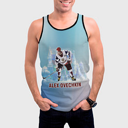 Майка-безрукавка мужская Хоккеист Александр Овечкин, цвет: 3D-черный — фото 2