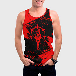 Майка-безрукавка мужская Darkest Dungeon - Темнейшее подземелье, цвет: 3D-красный — фото 2