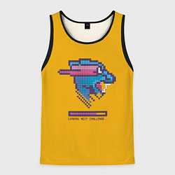 Майка-безрукавка мужская Mr Beast Pixel Art, цвет: 3D-черный