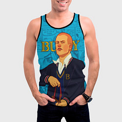 Майка-безрукавка мужская Bully, Джимми Хопкинс, цвет: 3D-черный — фото 2