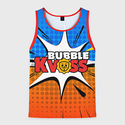 Майка-безрукавка мужская Бабл квас бум, цвет: 3D-красный