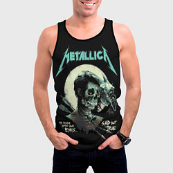 Майка-безрукавка мужская Metallica - Sad But True, цвет: 3D-черный — фото 2