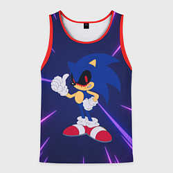 Майка-безрукавка мужская SONIC EXE СОНИК, цвет: 3D-красный
