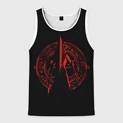 Майка-безрукавка мужская Пиромидоголовый, цвет: 3D-белый