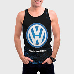 Майка-безрукавка мужская Volkswagen - Объемный, цвет: 3D-черный — фото 2