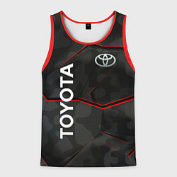 Майка-безрукавка мужская Toyota sport auto, цвет: 3D-красный