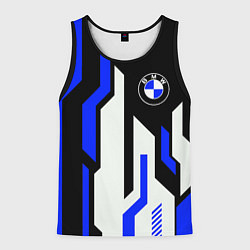 Майка-безрукавка мужская БМВ BMW AUTO, цвет: 3D-черный
