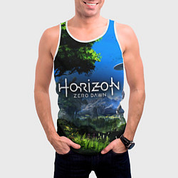 Майка-безрукавка мужская Horizon Zero Dawn Топ, цвет: 3D-белый — фото 2