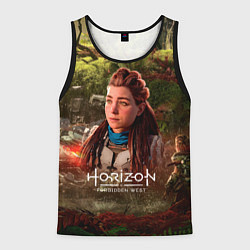 Майка-безрукавка мужская Horizon Forbidden West Aloy, цвет: 3D-черный