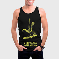 Майка-безрукавка мужская Nirvana Нирвана, цвет: 3D-черный — фото 2