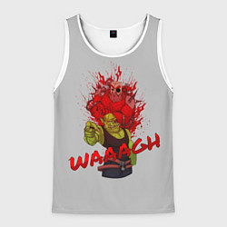 Майка-безрукавка мужская Waaagh reference, цвет: 3D-белый