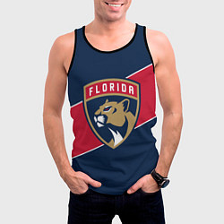 Майка-безрукавка мужская Florida Panthers , Флорида Пантерз, цвет: 3D-черный — фото 2