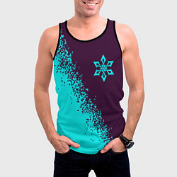 Майка-безрукавка мужская ГЕНШИН ИМПАКТ - КРИО Арт, цвет: 3D-черный — фото 2