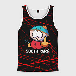 Майка-безрукавка мужская Мультфильм Южный парк Эрик South Park, цвет: 3D-белый